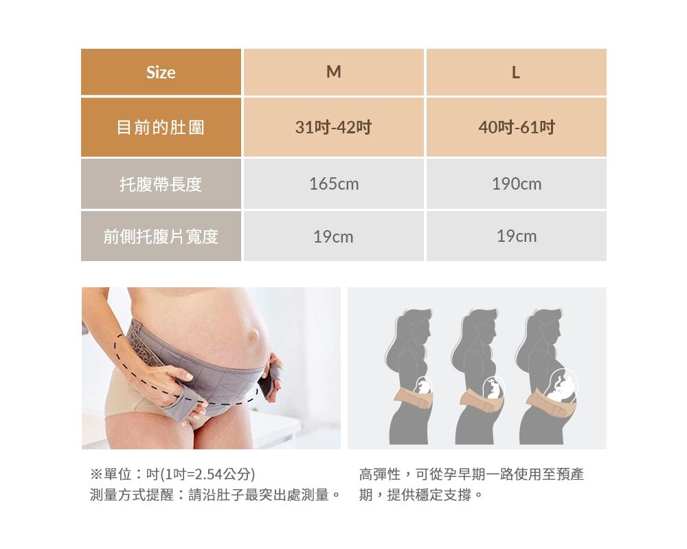 孕期蕾絲護膚機能托腹帶
