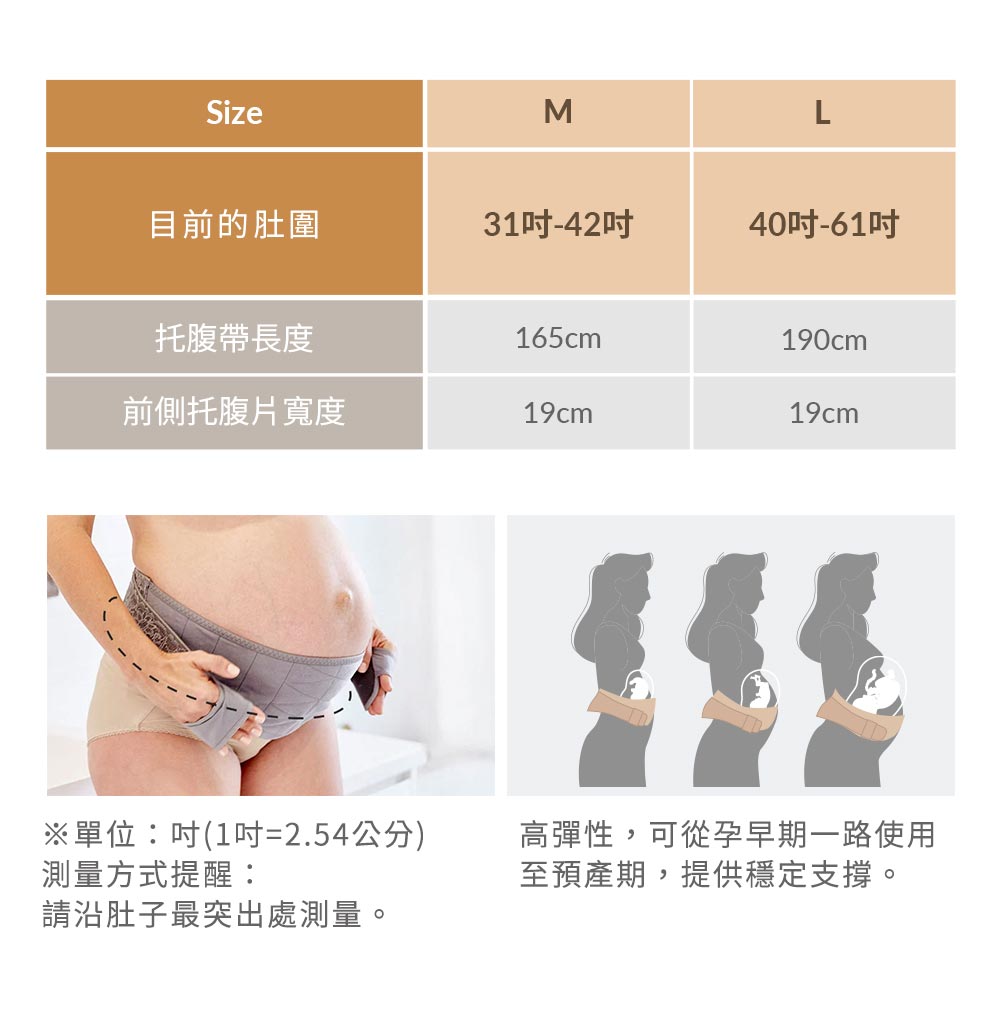孕期蕾絲護膚機能托腹帶