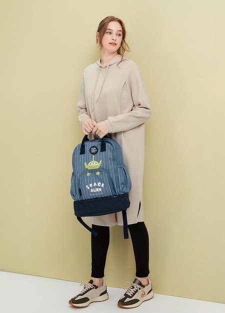 大容量防水媽媽包(迪士尼三眼怪)-藍色3