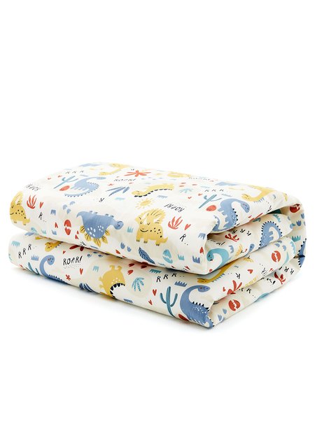 調溫抗菌安撫涼被(叢林恐龍)—睡袋組適用-藍色2