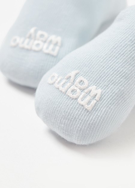 素色新生兒襪(3入)-白色5