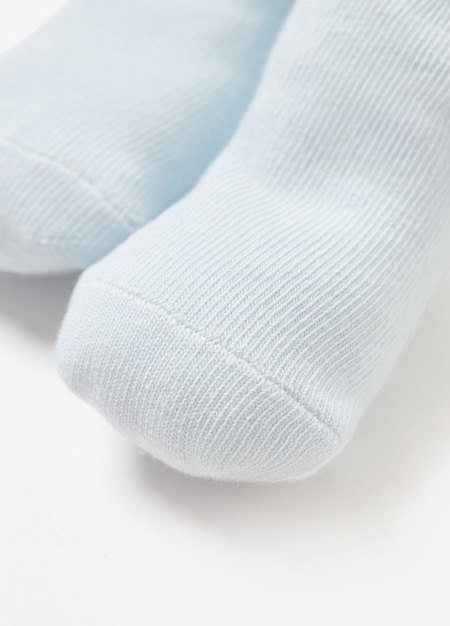 素色新生兒襪(3入)-白色7