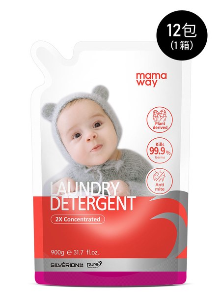 抗菌防蟎洗衣精(900g補充包)12包