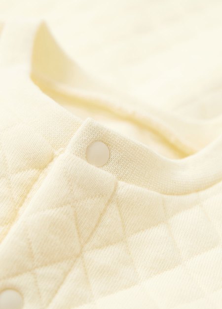 BABY鋪棉長袖連身衣-米色3