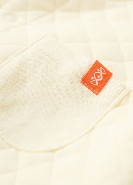 BABY鋪棉長袖連身衣-米色4