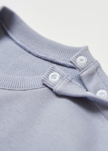 BABY 迪士尼棉質寬鬆包屁衣-麥坤-灰藍4