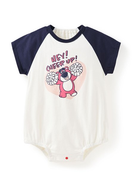 BABY迪士尼棉質拉克蘭寬鬆包屁衣-熊抱哥-深藍1