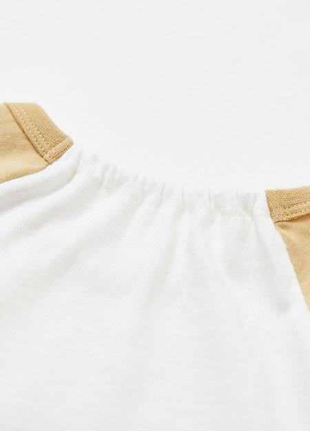 BABY迪士尼棉質拉克蘭寬鬆包屁衣-夏日米奇-淺黃2