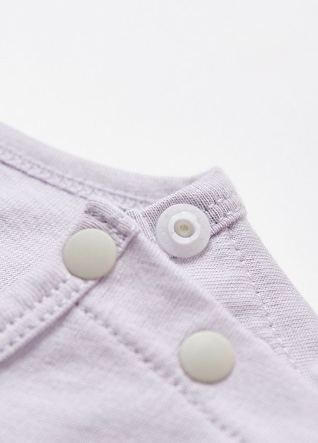 BABY迪士尼棉質連身包屁衣-夏日米奇-淺紫2