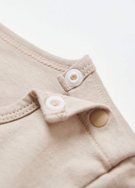 BABY迪士尼棉質連身包屁衣-奇奇與蒂蒂-卡其2