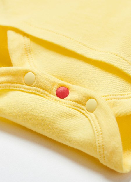 BABY迪士尼公主造型包屁洋裝(附髮帶)-黃色4