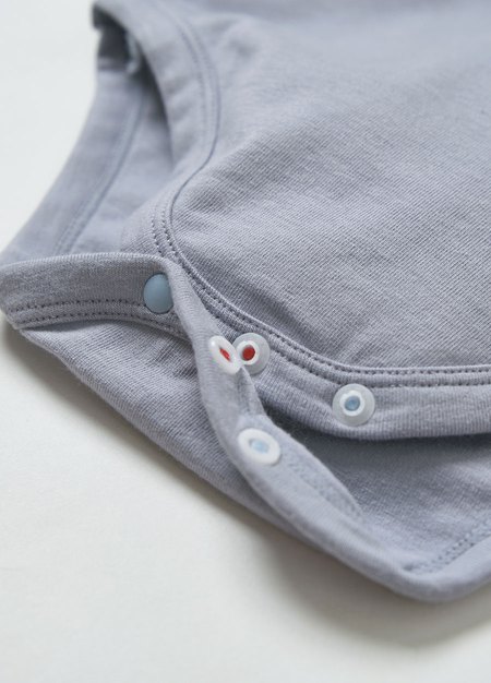 BABY迪士尼蓄熱保溫長袖包屁衣-101忠狗-灰藍3