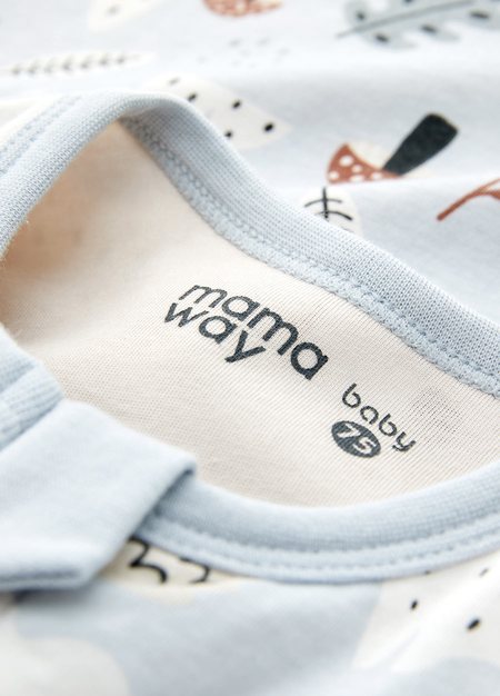 抗菌防踢被(薄款0-24M)拉鍊款-森林家族-淺藍4