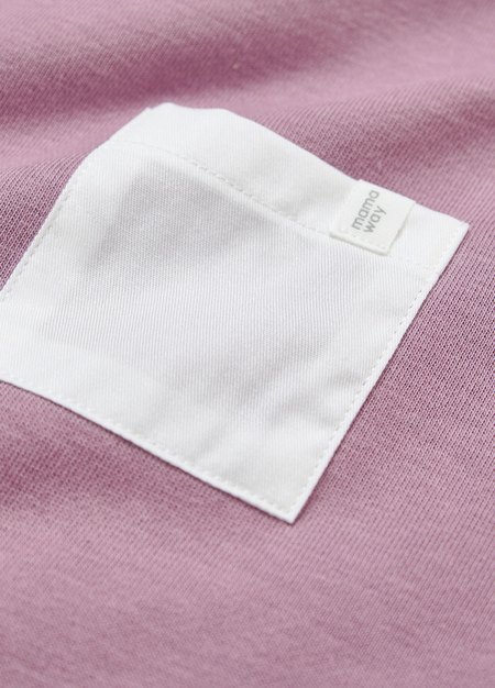 BABY假兩件寬鬆上衣-藕紫4