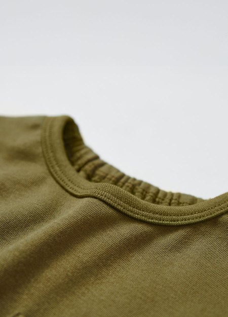 BABY假兩件長袖T恤-橄綠2