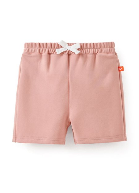 BABY涼感鬆緊短褲-粉橘1