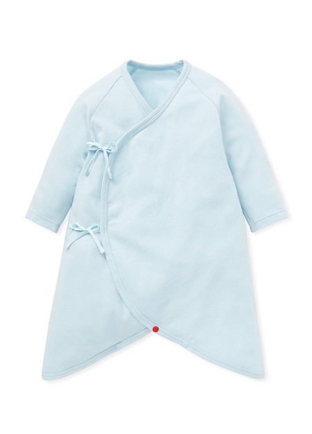 新生兒Q彈棉質蝴蝶衣(2入)-腳踏車-淺藍4