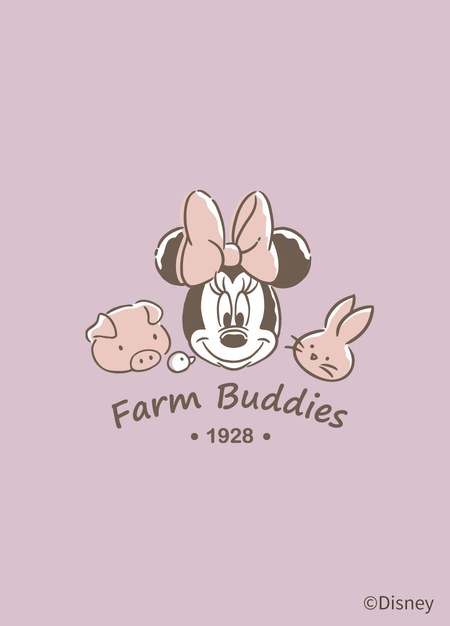 新生兒迪士尼蓄熱保溫蝴蝶衣-米妮與好朋友-淺紫4