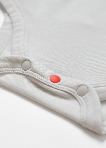 新生兒迪士尼Q彈棉質包屁衣-小飛象-灰藍2