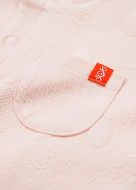 新生兒鋪棉長袖連身衣-淺粉4