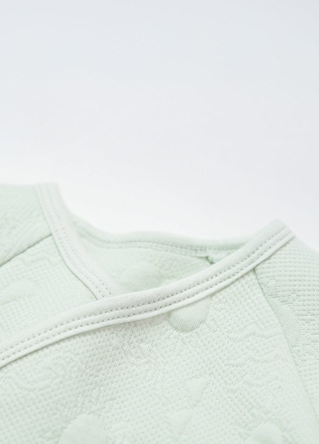 新生兒鋪棉蝴蝶衣-淺綠3