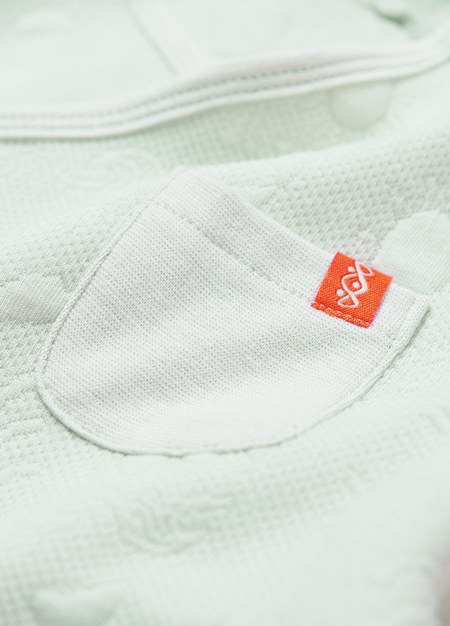 新生兒鋪棉蝴蝶衣-淺綠4