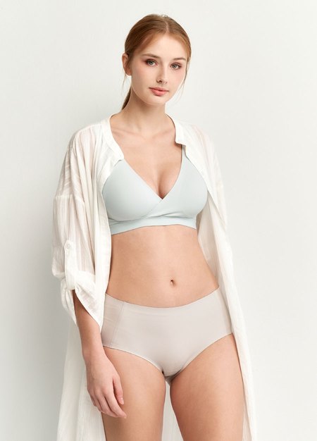 零著感無痕月子內衣 (背鈎款)-淺藍3