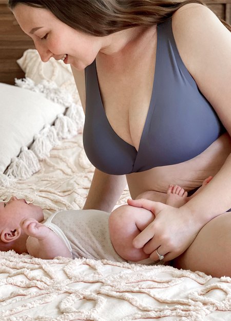 零著感無痕月子內衣-紫色3