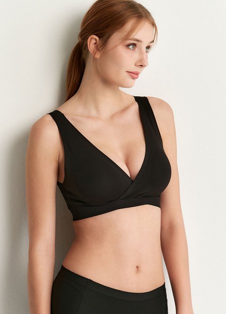 零著感無痕月子內衣 (背鈎款)-黑色4