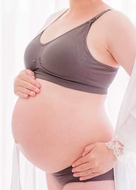 Meryl紗高透氣抗菌無痕哺乳內衣(固定罩杯)-紫藕4