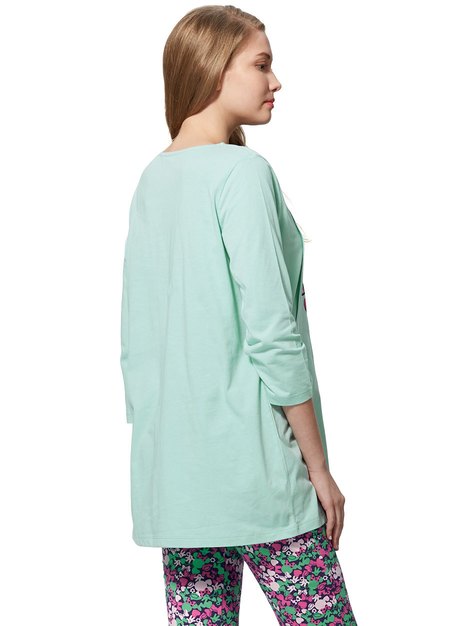 迪士尼米妮孕哺居家服組-淺藍綠4