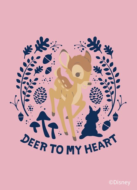 迪士尼小鹿斑比孕哺居家服組-灰粉紅5