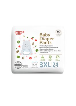 嬰兒褲型尿布/一拉褲(3XLx24片) - 3XL