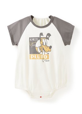 BABY迪士尼棉質拉克蘭寬鬆包屁衣-布魯托 - 灰色