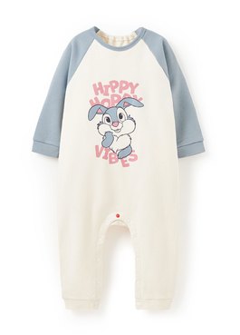 BABY迪士尼毛圈長袖連身衣-桑普兔