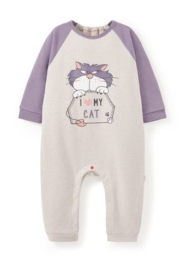 BABY迪士尼毛圈長袖連身衣-魯斯佛