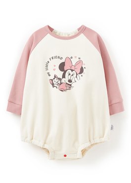 BABY迪士尼毛圈拉克蘭寬鬆包屁衣-米妮與貓