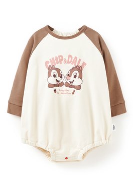 BABY迪士尼毛圈拉克蘭寬鬆包屁衣-奇奇蒂蒂