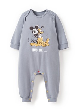 BABY迪士尼蓄熱保溫長袖連身衣-米奇與好朋友