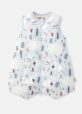 抗菌防踢被(薄款0-24M)拉鍊款-森林家族