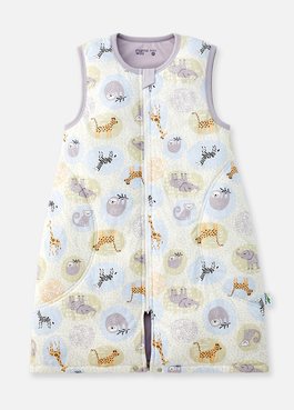 抗菌防踢被(薄款3Y)拉鍊款-動物泡泡