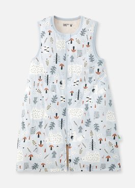 抗菌防踢被(薄款3Y)拉鍊款-森林家族