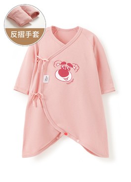 新生兒迪士尼蓄熱保溫蝴蝶衣-熊抱哥 - 深粉