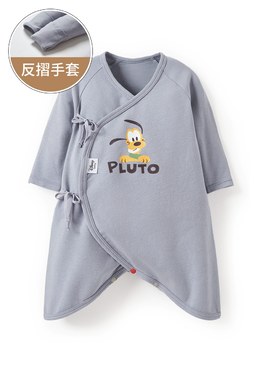 新生兒迪士尼蓄熱保溫蝴蝶衣-布魯托 - 灰藍