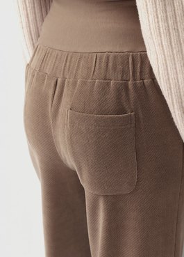 薄燈芯絨直筒孕婦寬褲